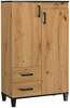 Riidekapp Adrk Furniture Pola 15, 80 x 40 x 132 cm, pruun/must