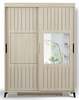 Riidekapp Kalune Design Fuga 130, 60 x 130 x 216 cm, peegliga, tamm