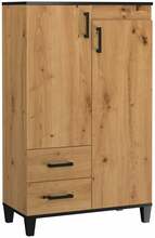 Riidekapp Adrk Furniture Pola 15, 80 x 40 x 132 cm, pruun/must