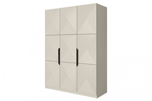 Riidekapp Bogart Asha, 150 cm, hall/must