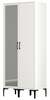 Riidekapp Kalune Design Kumsal RS, 47.5 x 80 x 201.4 cm, peegliga, valge