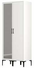 Riidekapp Kalune Design Kumsal RS, 47.5 x 80 x 201.4 cm, peegliga, valge