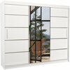 Peegliga lükandkapp Adrk Furniture Salto 250, 58 x 250 x 215 cm, valge