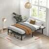 Kahe inimese voodiraam Vasagle RMB093B01, 140 x 190 x 41,3 cm, must