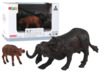 Figuuride komplekt Lean Toys Aafrika pühvel vasikaga