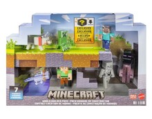 Figuuride komplekt Mattel Minecraft World Builders, 8 cm, 7 tk