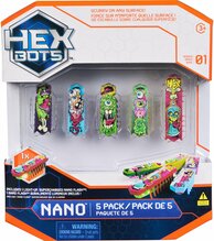 Interaktiivsed helendavad nanofiguurid HEX BOTS, 5 tk