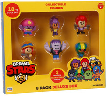 Brawl Stars S2 figuuride komplekt P-M-I Kids World 8 paki deluxe kast, A versioon