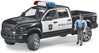 Mängu politseiauto Bruder RAM 2500 koos politseinikuga, 02505