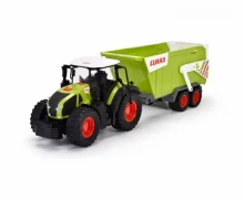 Interaktiivne traktor Dickie Claas haagisega, 64 cm