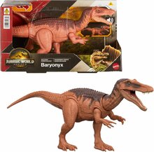 Mängukujuke Mattel Jurassic World Rebirth Wild Roar Baryonyx JGC79, 31 cm, pruun