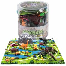 Dinosauruste figuuride komplekt Woopie, 34 tk