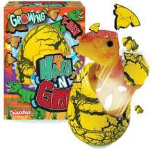 Mängukujuke Deluxebase Hatch N Grow T Rex, 11 cm, kollane
