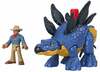 Komplekt Mattel Jurassic World Imaginext Dominion Stegosaurus Dinosaur & Dr. Grant GVV64