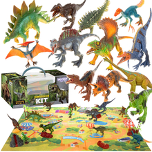 Woopie suur XXL dinosaurusete komplekt koos mängumatiga Prehistoric World