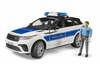 Mänguauto Bruder Range Rover Velar politsei maastur koos figuuriga, 02890