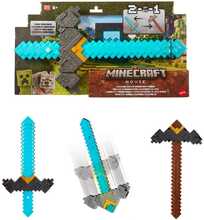 Mängumõõk Mattel Minecraft JFR72, sinine/pruun