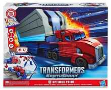 Transformer Hasbro Transformers Earthspark Optimus Prime Battle Trailer, G07505L0, sinine