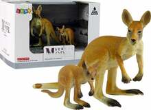 Figuuride komplekt Lean Toys känguru ja poeg, 2 tk, pruun