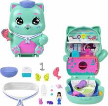 Figuuride komplekt Mattel Polly Pocket Set Sail Kitty, roheline