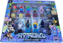 Figuurid magnetkuubikutega Minecraft My World, 24 tk