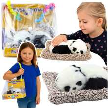 Dekoratiivne figuur Lean Toys Sleeping Panda on a Pillow