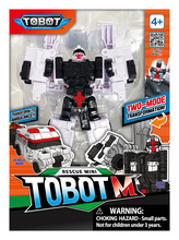 Transformer Tobot Tobot M Mini, 11 cm, valge/must
