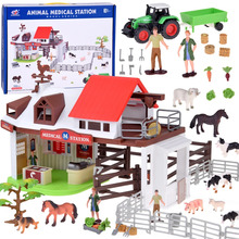 Figuuride komplekt Jokomisiada loomakliinik farmis ZA5350, 102 tk, 34 cm