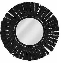 Seinapeegel Home Styling Collection, must, ümmargune, 32 cm