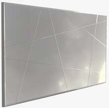 Peegel Kalune Design A331Y, hõbe, 130 x 62 x 2,2 cm