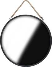 Seinapeegel Home Styling Collection, must, ümmargune, 41 cm