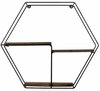 Seinariiul Kalune Design Narcissus, 60 x 15 x 53 cm, must/pähkel