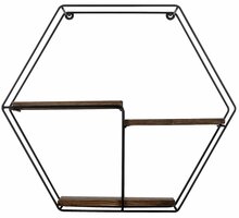 Seinariiul Kalune Design Narcissus, 60 x 15 x 53 cm, must/pähkel
