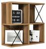 Seinariiul Kalune Design Extra 845HCT1614, 60 x 24 x 60 cm, pähkel/must