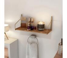 Seinariiul Hanah Home CM-029-SRK, 45 x 16 x 16 cm, kuldpruun