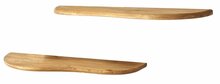 Seinariiul Kalune Design Wavy 2, 100 x 25 cm, tamme värvi, 2 tk
