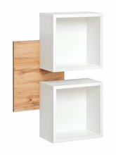 Seinariiul ASM Easy Typ 04, 60 x 22 x 90 cm, valge/tamm