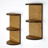 Seinariiul Kalune Design Raf259, 30 x 15 x 9 cm, pähkel, 2 tk