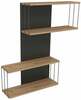 Seinariiul Kalune Design Destan 854KLN1742, 65 x 19 x 96 cm, antratsiit/mänd