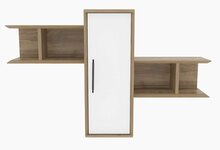 Seinariiul Kalune Design Olida, 118,6 x 35 x 51,8 cm, pruun/valge