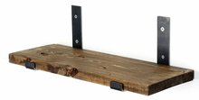 Seinariiul Kalune Design LAM007, 40 x 14 x 16 cm, must/pähkel
