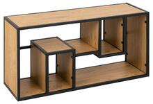 Seinariiul Actona Seaford 97654, 95 x 30 x 45 cm, pruun/must