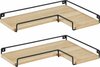 Seinariiul Leobert LLS831B11, 29 x 40 x 4 cm, must/sonoma, 2 tk