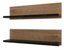 Seinariiul Kalune Design, 60 x 15 x 13 cm, pruun/must, 2 tk
