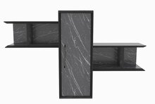 Seinariiul Kalune Design Olida, 118,6 x 35 x 51,8 cm, must