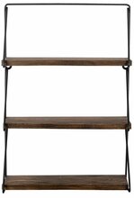 Seinariiul Kalune Design Violaceae, must/pähkel, 40 x 15 x 60 cm