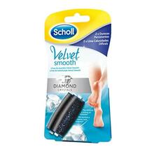 Vahetusotsikud jalaviilile Scholl Velvet Smooth Diamond Crystals, 2 tk