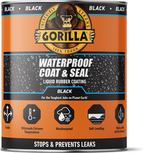 Hermeetik Gorilla Sealant Waterproof Coat&Seal, 473 ml, must