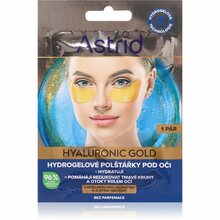 Hüdrogeel silmapadjad Astrid Hyaluronic Gold kuldproteiinide ja keramiididega, 2 tk
