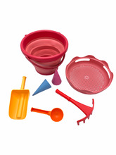 Liivamänguasjade komplekt ämber Compactoys 7in1, punane